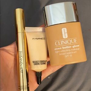 Yves saint laurent, clinique and mac